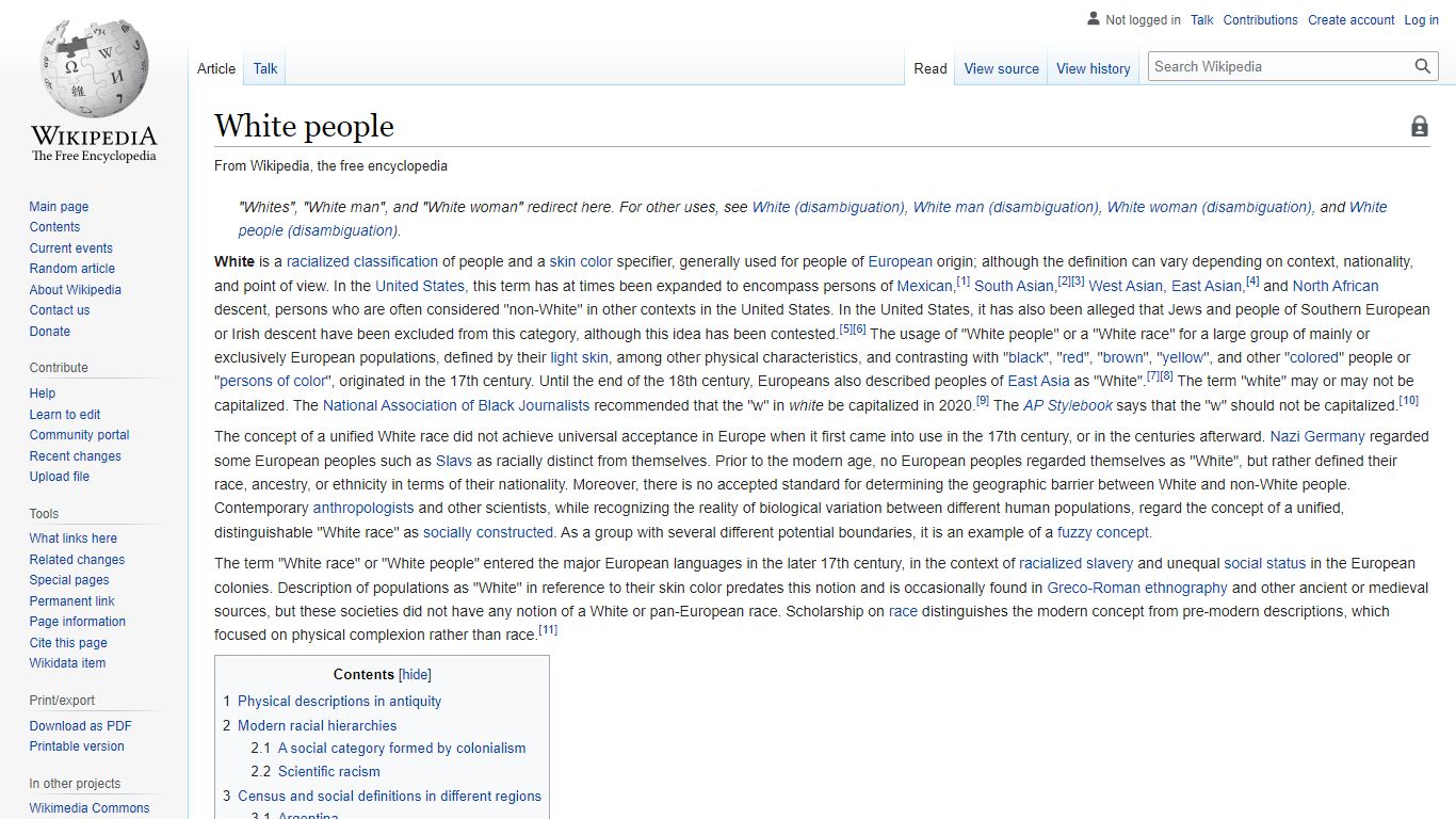 White people - Wikipedia