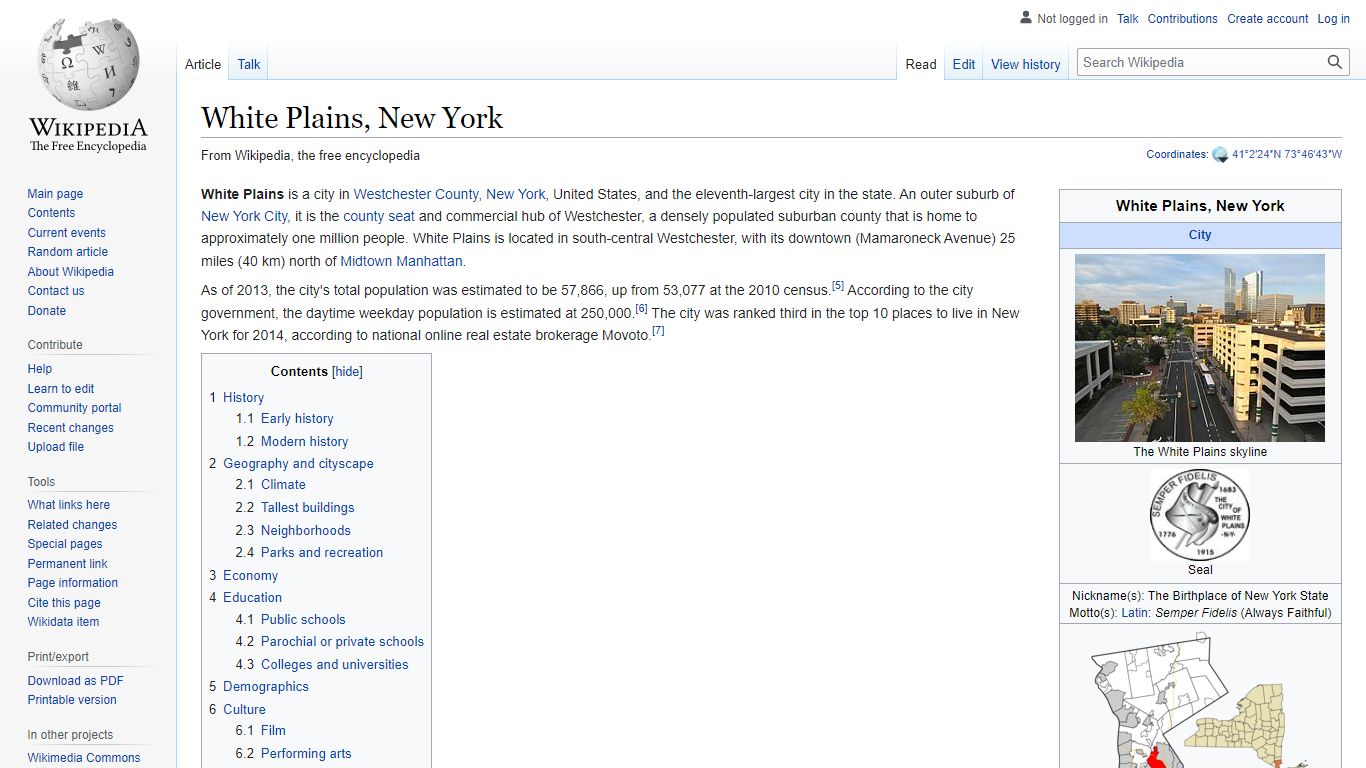 White Plains, New York - Wikipedia